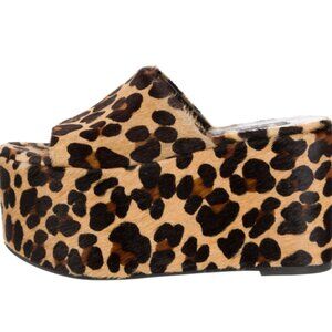 SIMON MILLER Blackout Leopard Platform Sandals